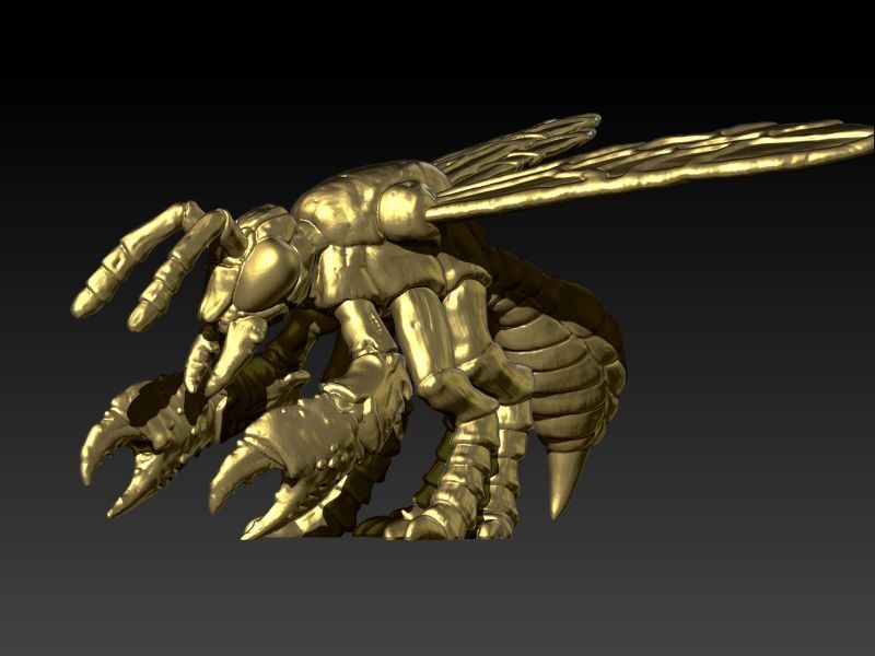 Little Bee Necklace Honeybee Bumblebee Charm Jewelry 3D print model_15