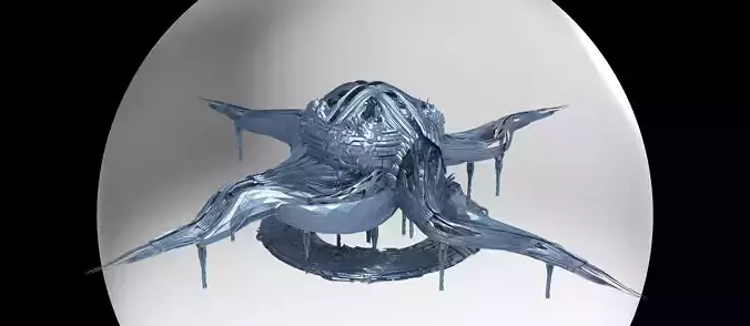 Dark realm sci fi platform 1 3D model