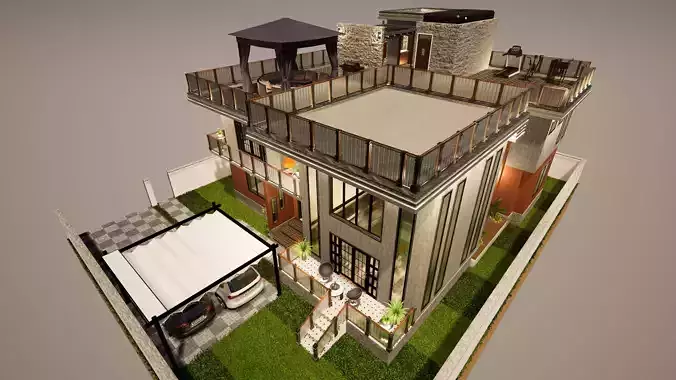 Mansion Interior And Exterior