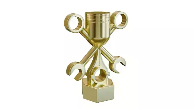 Custom Mechanical Style Trophy