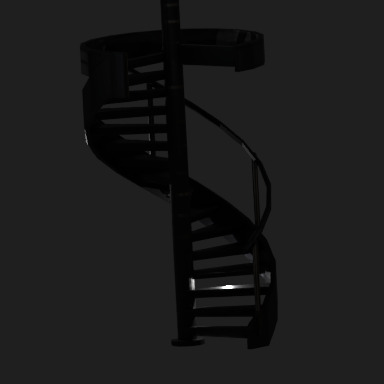 Spiral Stairs Sofa Table 3D Pack Modern Home  Low-poly 3D model_3