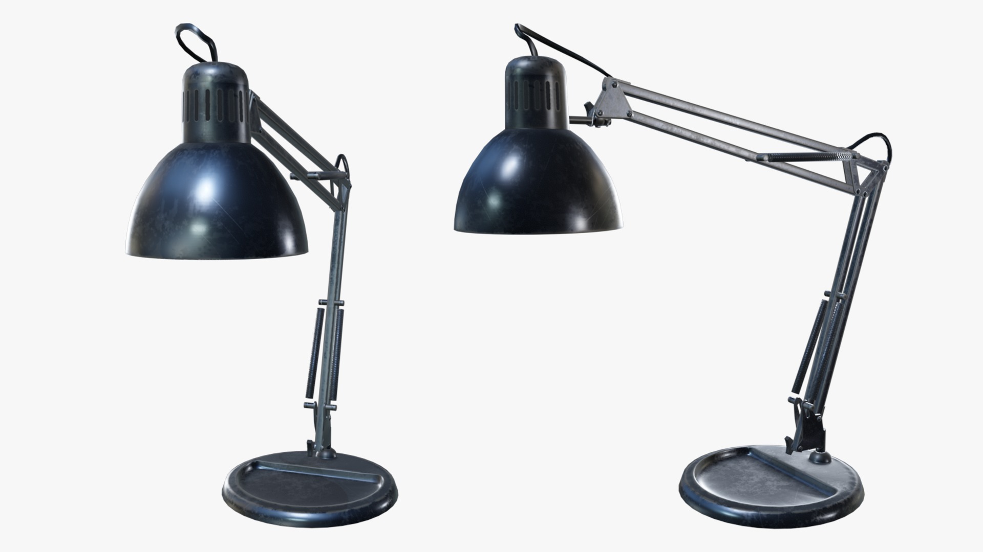 Lamp Low-poly textured 3d model for games Low-poly 3D model_6