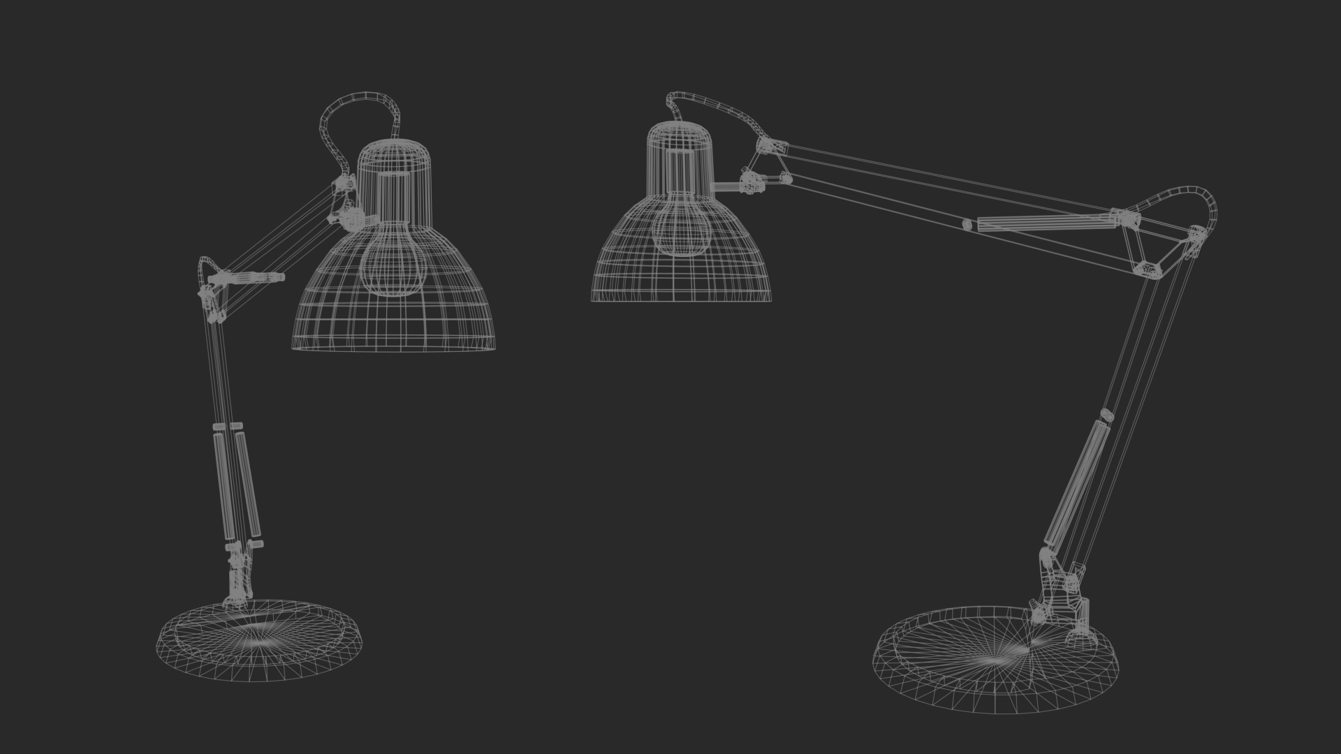 Lamp Low-poly textured 3d model for games Low-poly 3D model_8