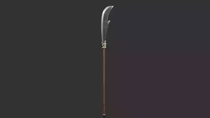 Second Collection of Ancient Chinese melee weapons Low-poly 3D model