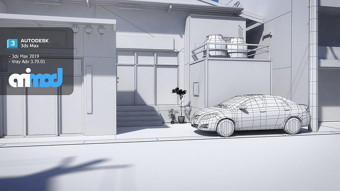 Tw Street T Intersection 02 3D model 6