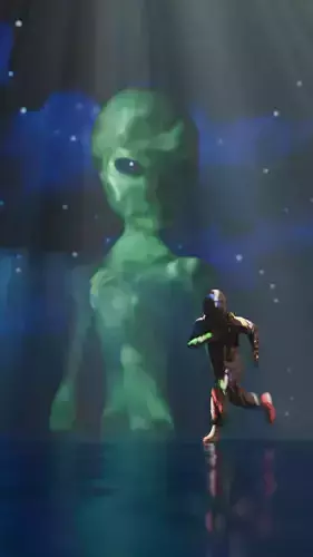 Astronaut Run Animation