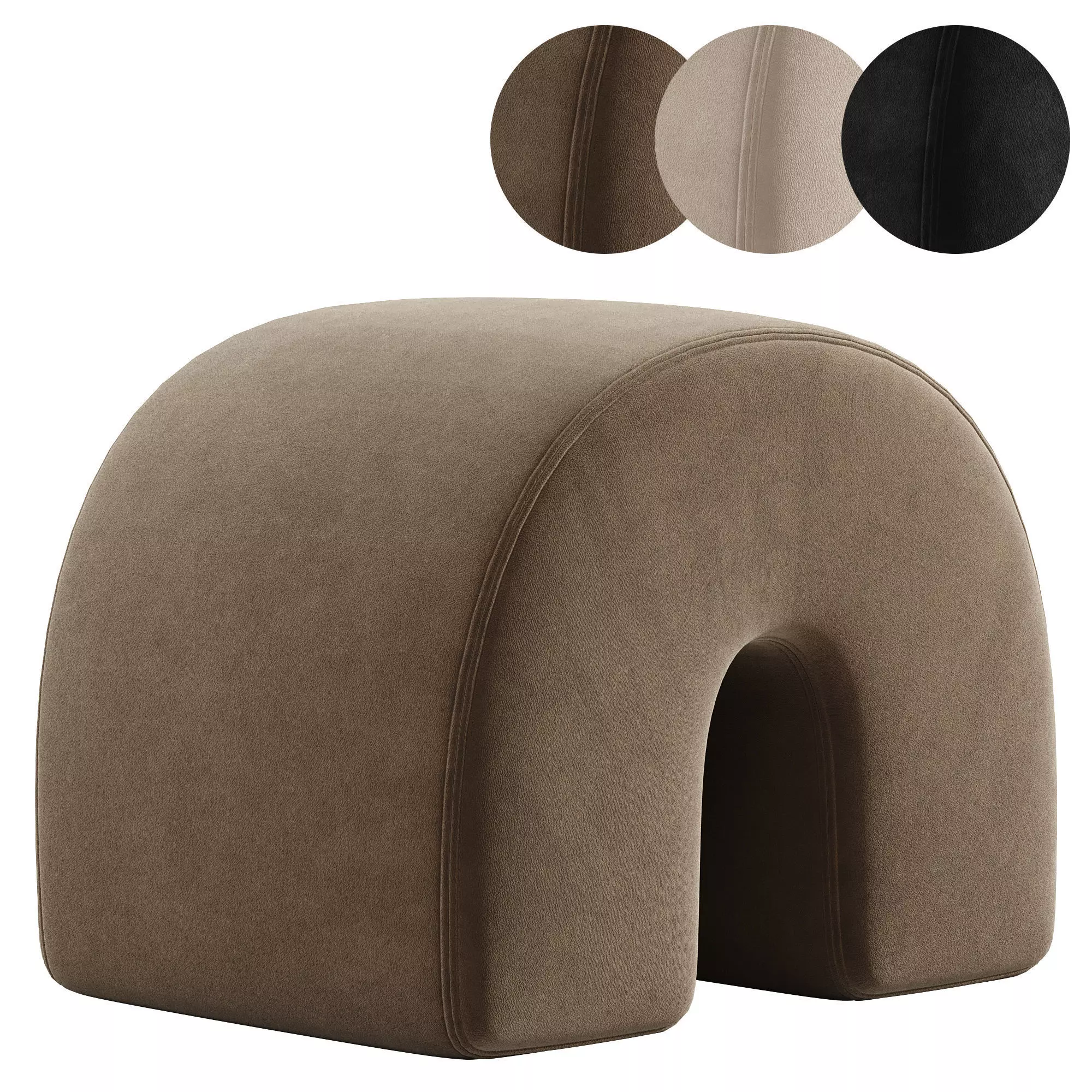 Wave Pouf Free 3D model