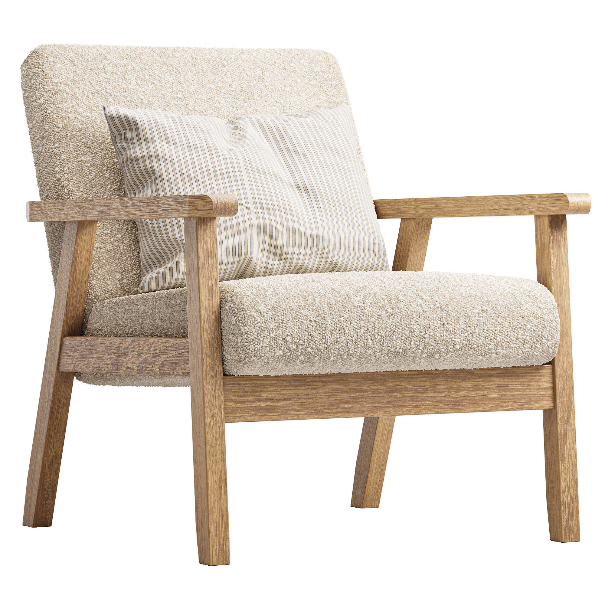 Isak Armchair 3D model_2