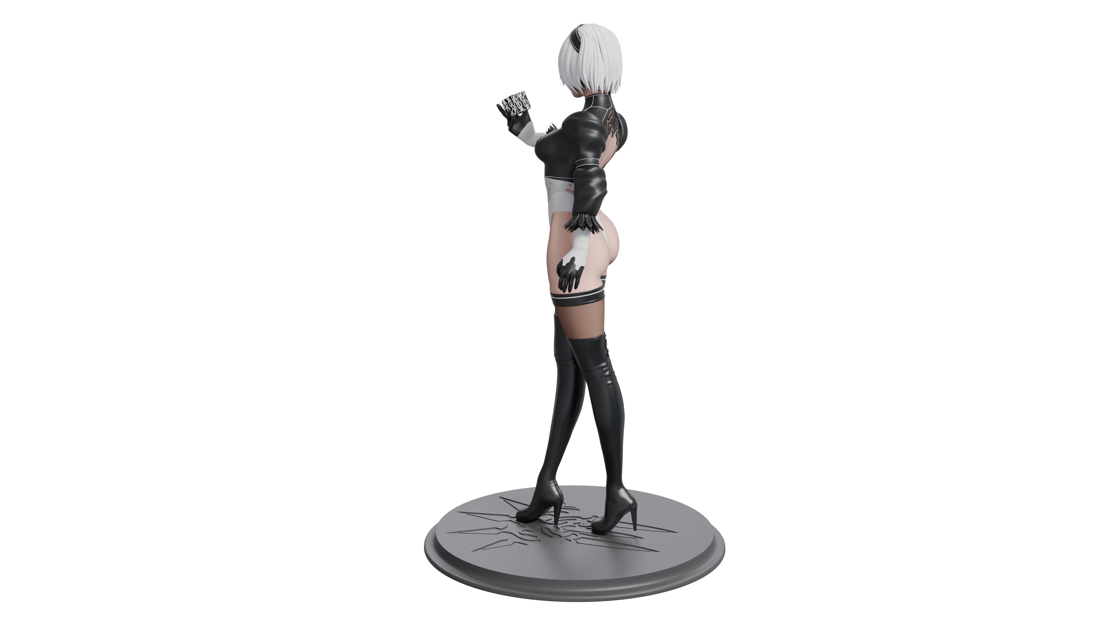 2B from Nier Automata Series 3D print file 3D print model_14