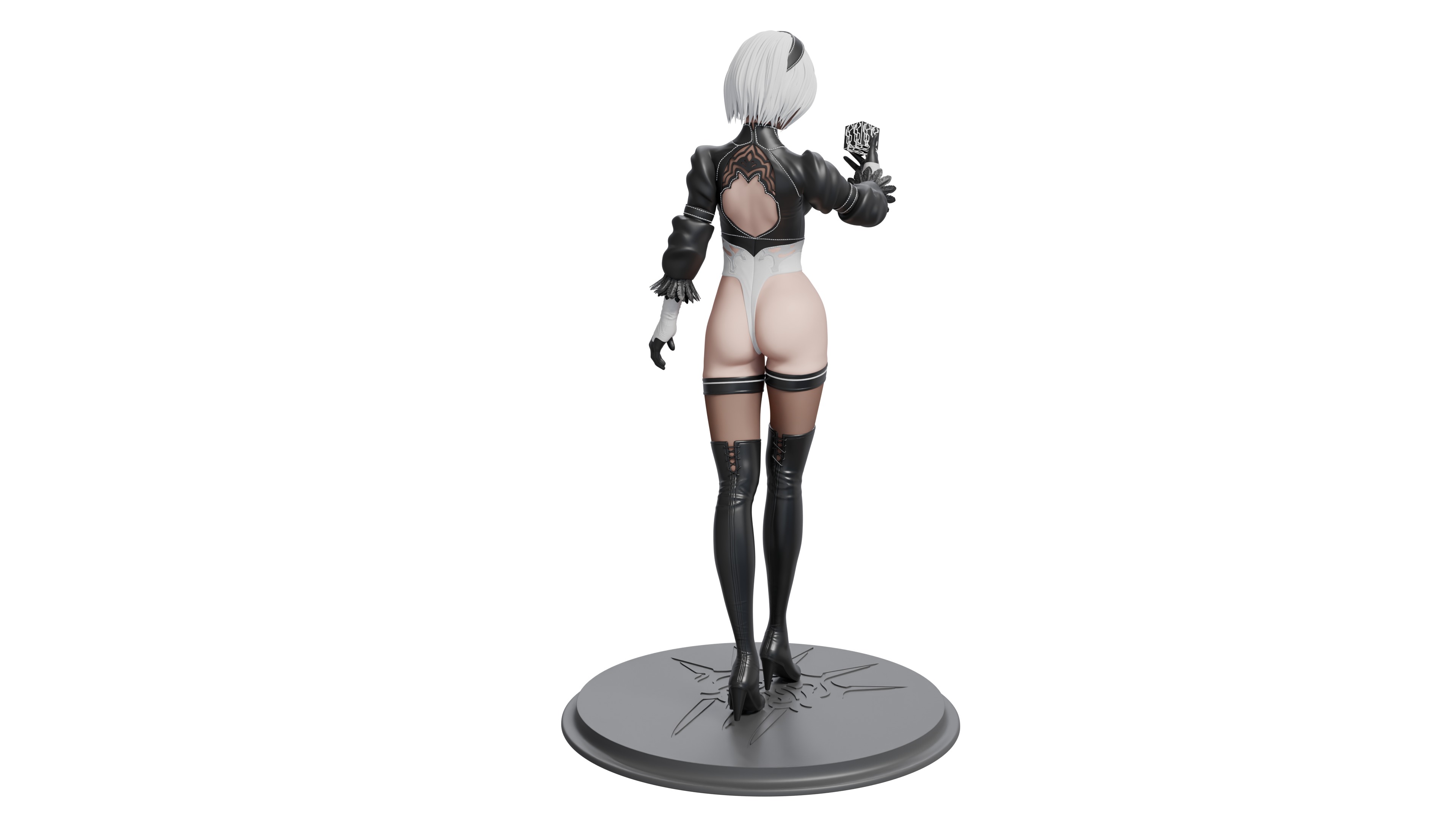2B from Nier Automata Series 3D print file 3D print model_10