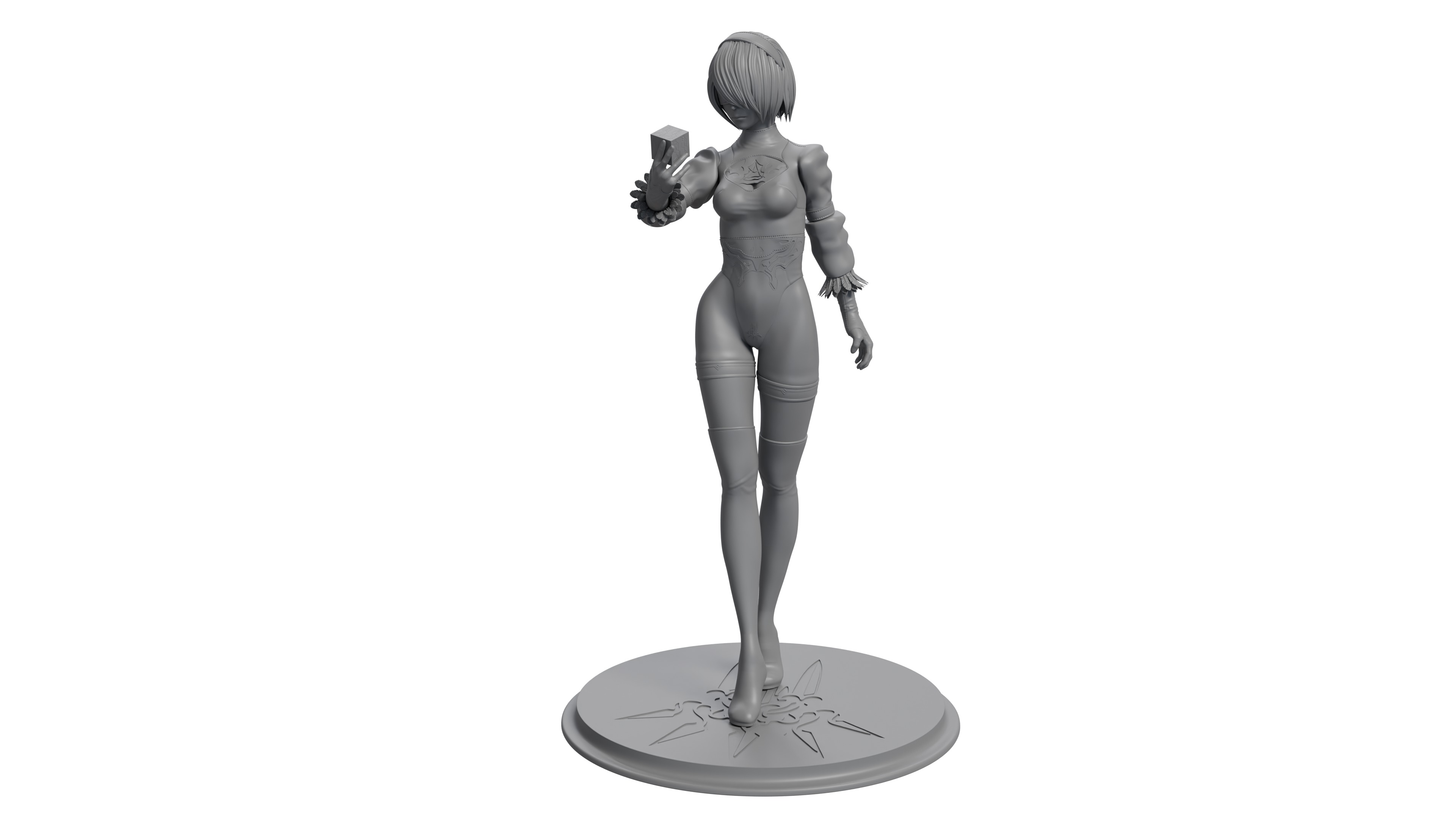 2B from Nier Automata Series 3D print file 3D print model_3
