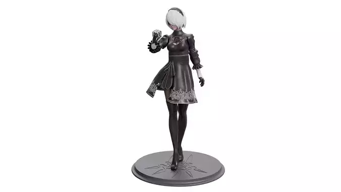 2B from Nier Automata Series 3D print file 3D print model