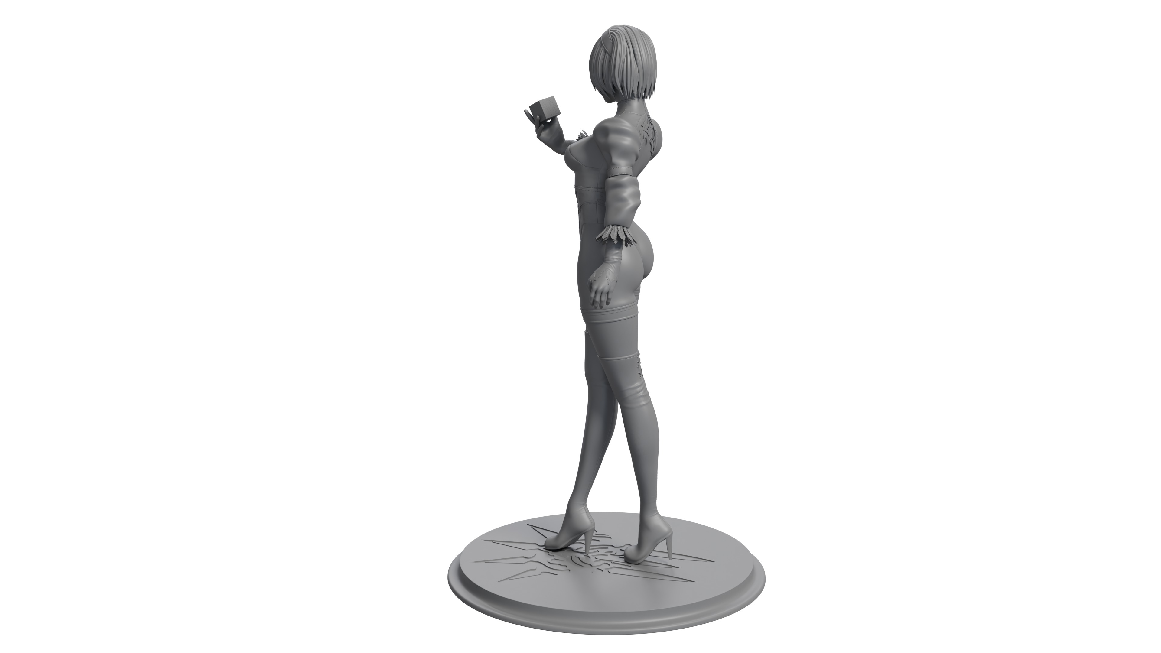 2B from Nier Automata Series 3D print file 3D print model_15