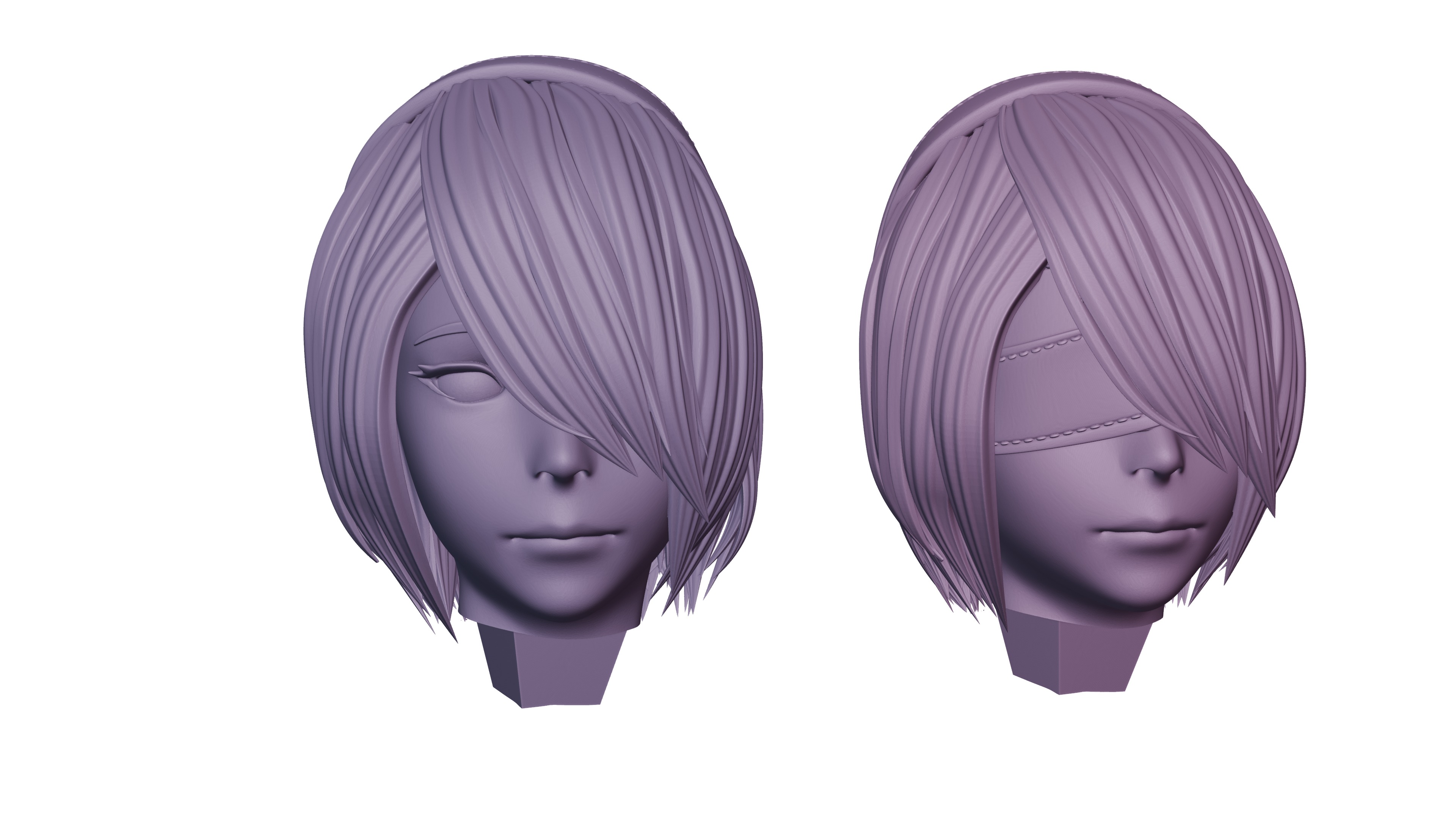 2B from Nier Automata Series 3D print file 3D print model_19