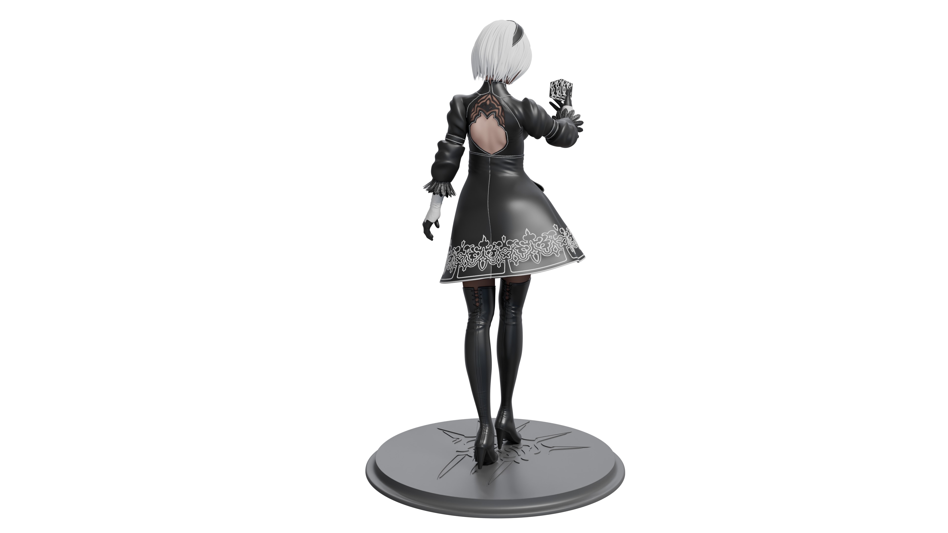 2B from Nier Automata Series 3D print file 3D print model_8