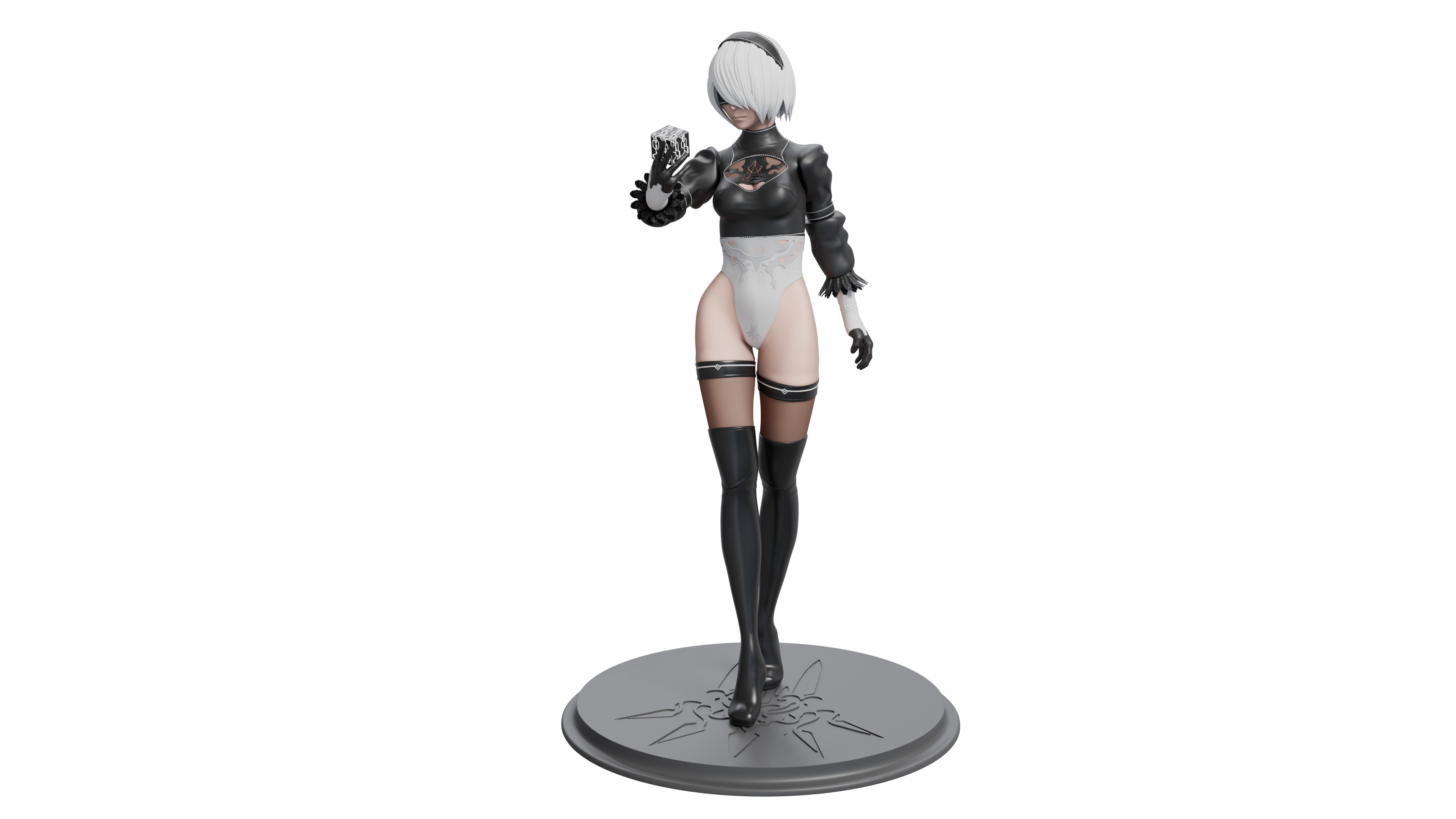 2B from Nier Automata Series 3D print file 3D print model_2