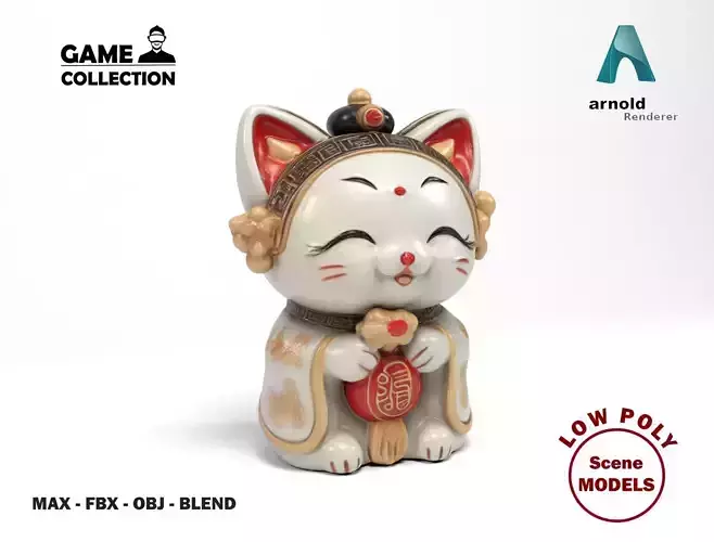 Chinese figure cat