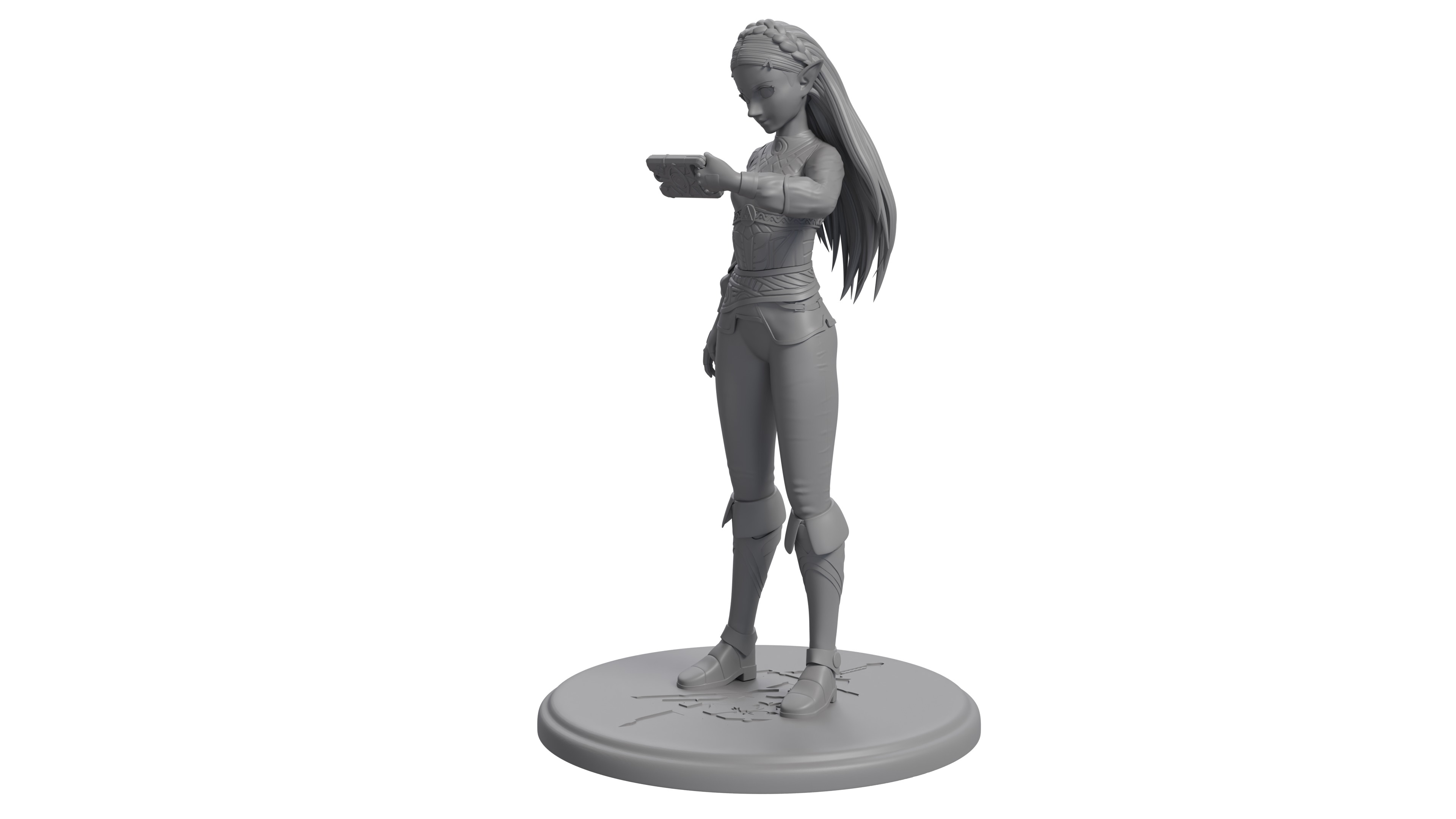 Zelda BotW Version 3D print statue 3D print model_6