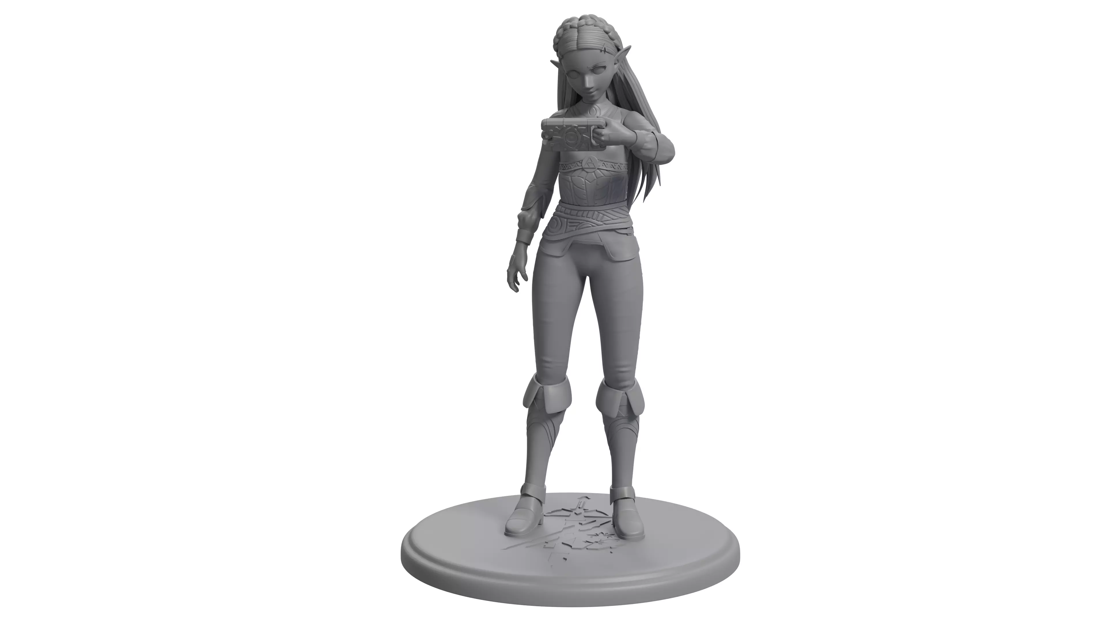 Zelda BotW Version 3D print statue 3D print model_0