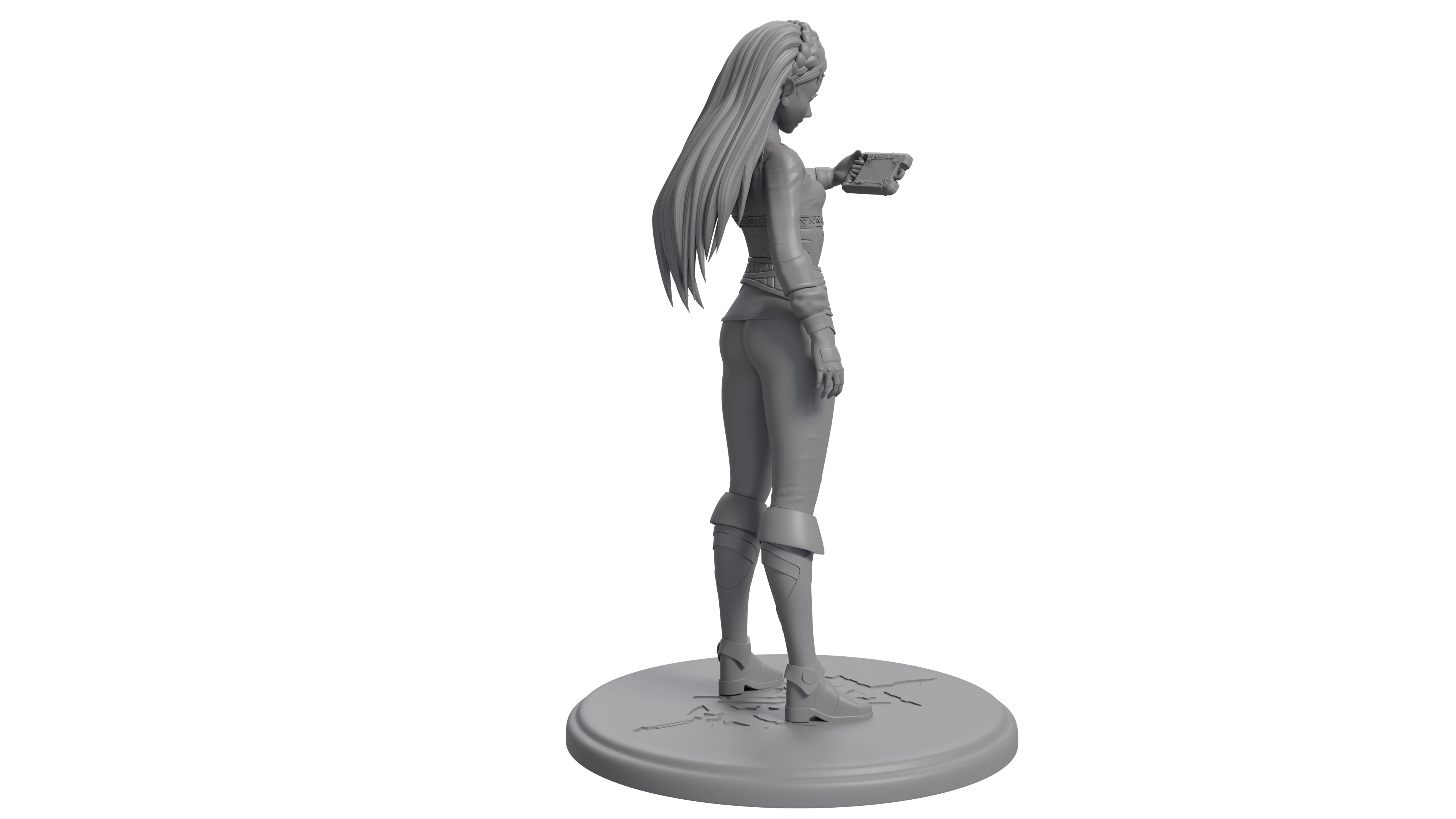 Zelda BotW Version 3D print statue 3D print model_3