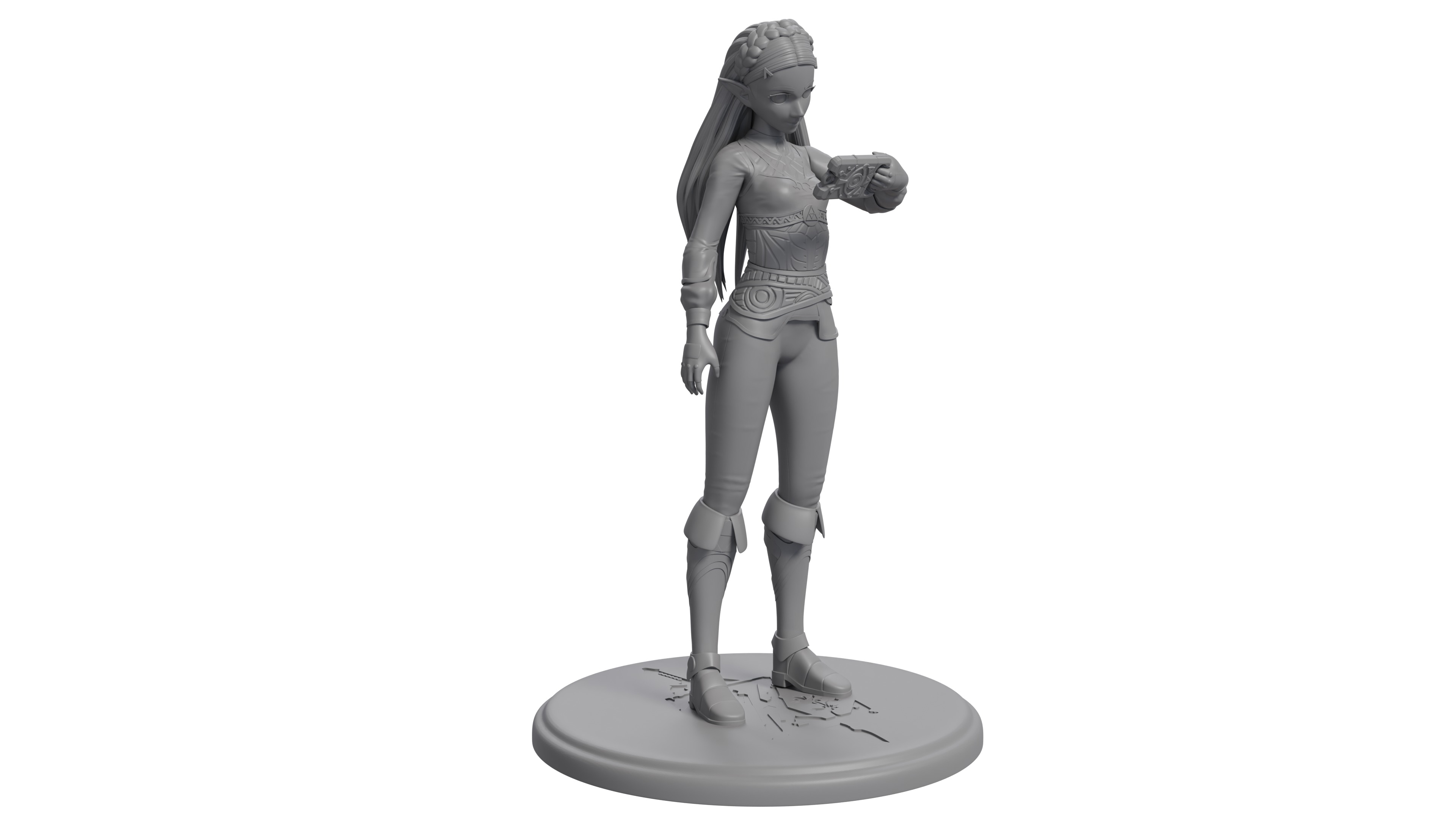 Zelda BotW Version 3D print statue 3D print model_1