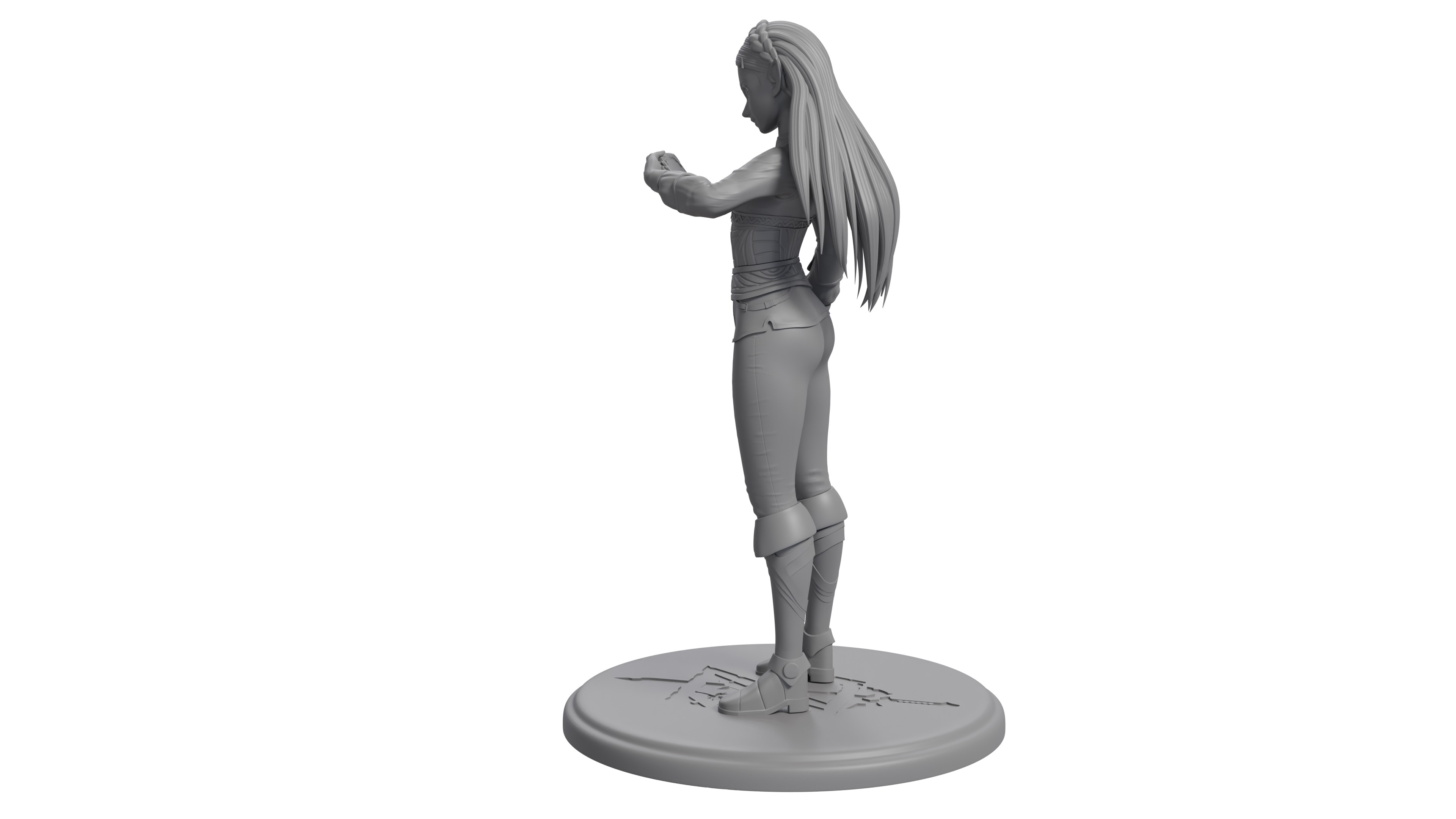 Zelda BotW Version 3D print statue 3D print model_5