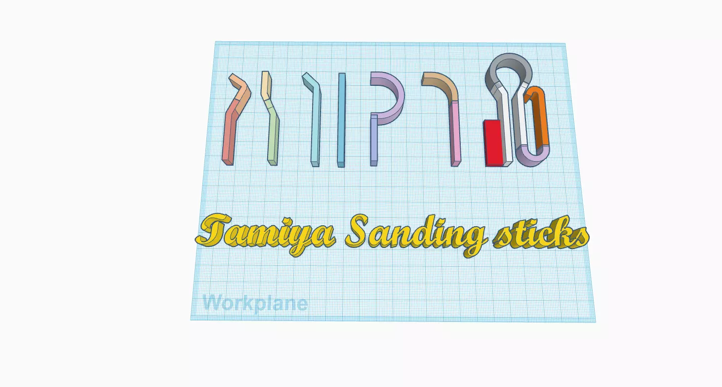Sanding Sticks Free 3D print model