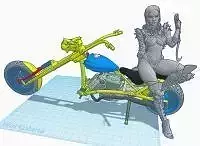 Dragon Chopper 3D print model