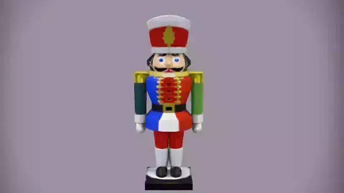 nutcracker soldier figurine 3D Game Ready Model