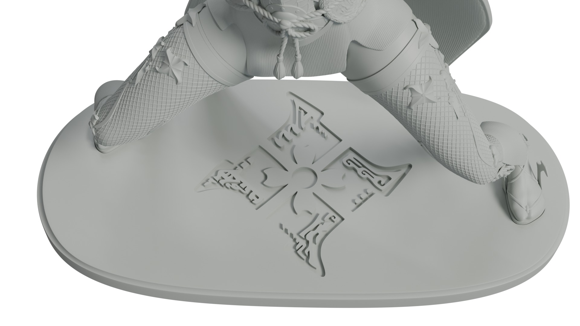 Nier Automata X Monster Hunter Rise mashup 3D print statue 3D print model_7