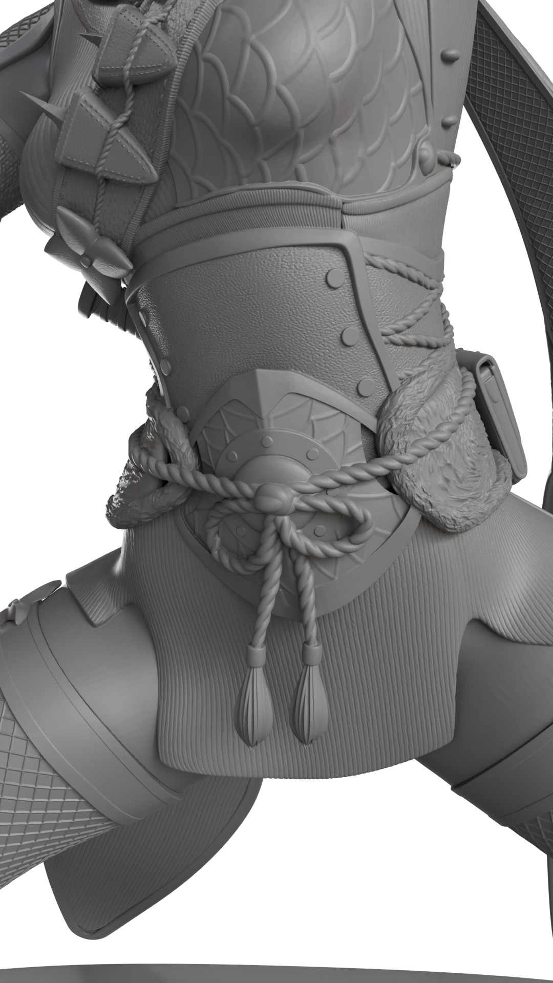 Nier Automata X Monster Hunter Rise mashup 3D print statue 3D print model_12