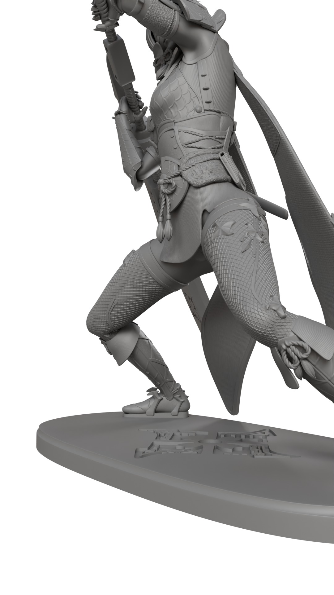 Nier Automata X Monster Hunter Rise mashup 3D print statue 3D print model_10