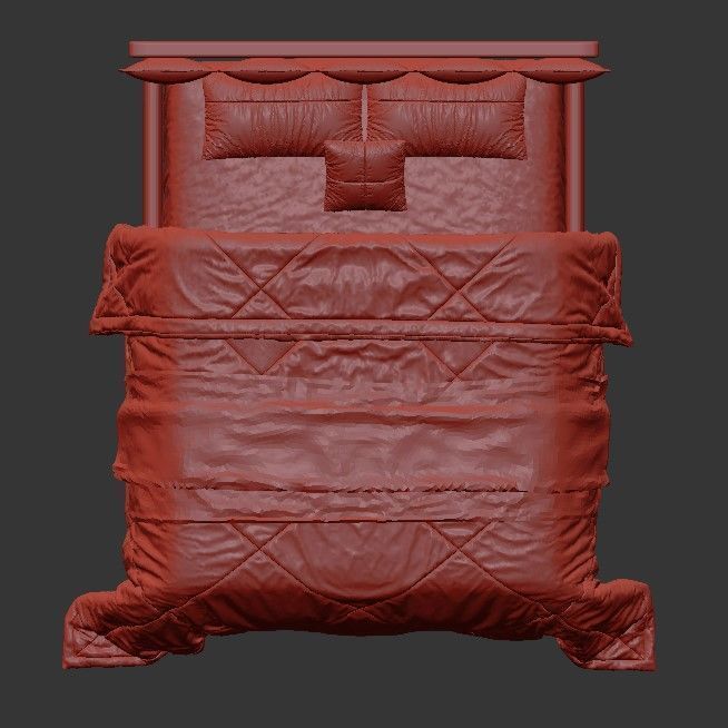 Target Point Bed Santorini 3D model_3