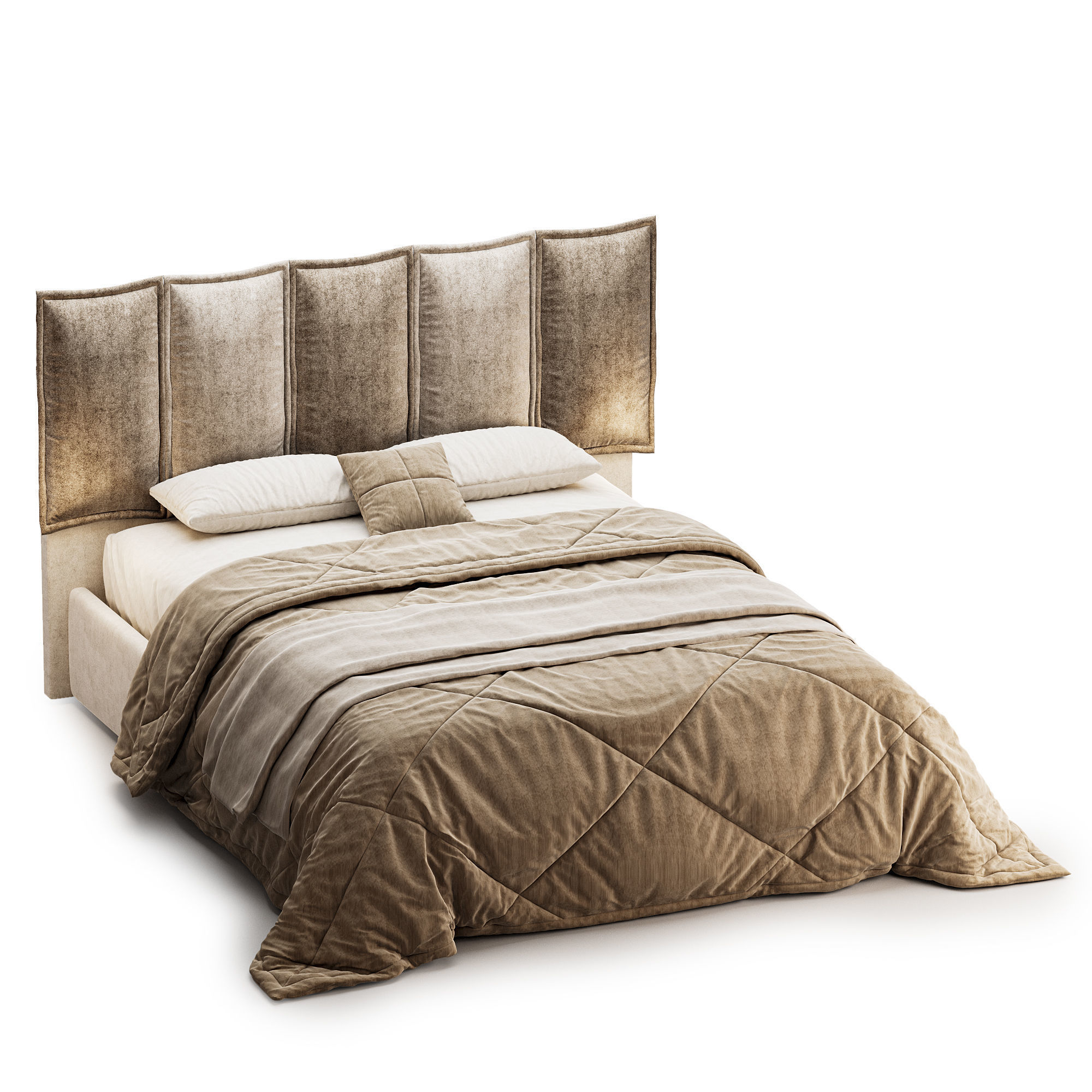 Target Point Bed Santorini 3D model_1