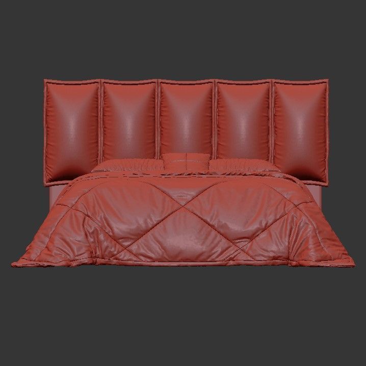 Target Point Bed Santorini 3D model_2