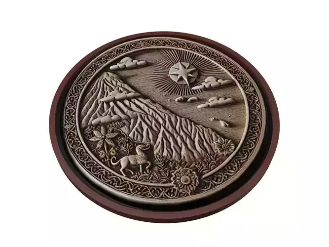 Timor-Leste  Map Medallion Relief