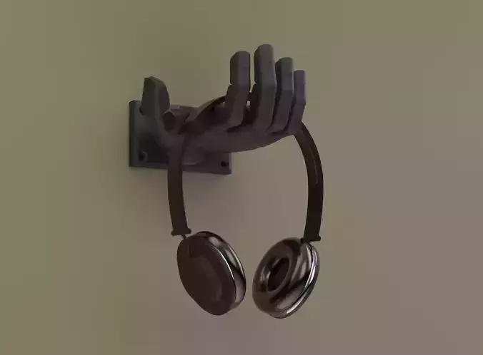 Human Hand-Shaped Wall-Mounted Headphone Hanger Mount