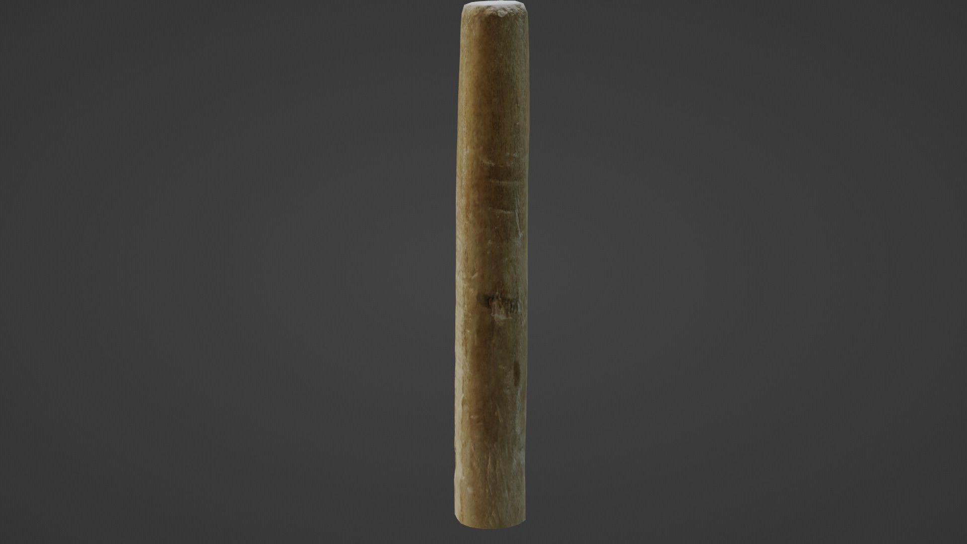 Wooden Stick Low-poly 3D model_5