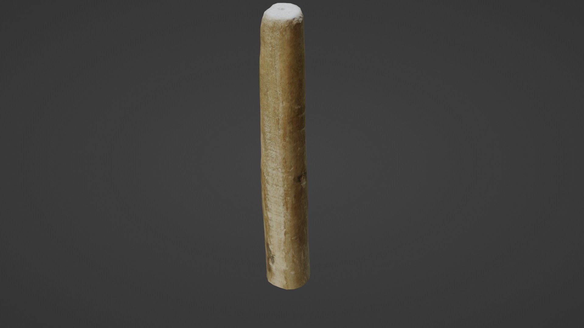 Wooden Stick Low-poly 3D model_7