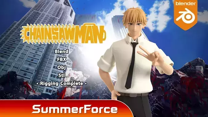 Denji - Chainsaw Man 3D model