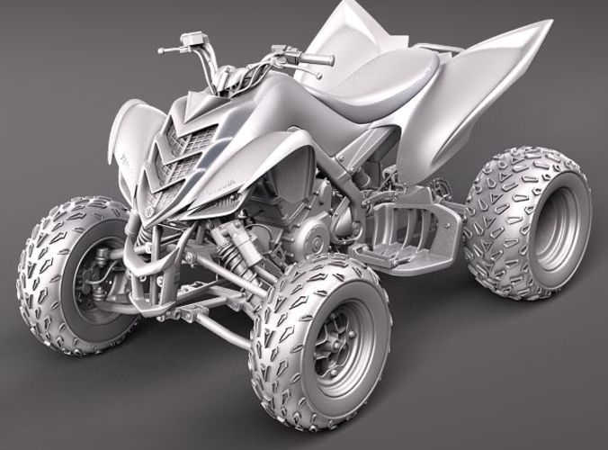 Yamaha Raptor QUAD 3D Model .max .obj .3ds .fbx .lwo .lw .lws ...