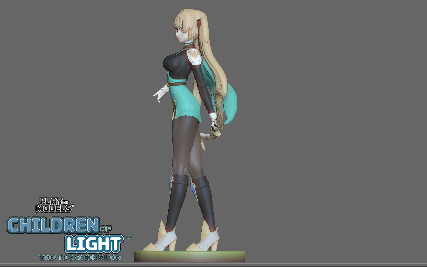 BELLA 3D MODEL FROM CHILDREN OF LIGHT - TRIP TO DRAGONS LAIR Free 3D print model_4