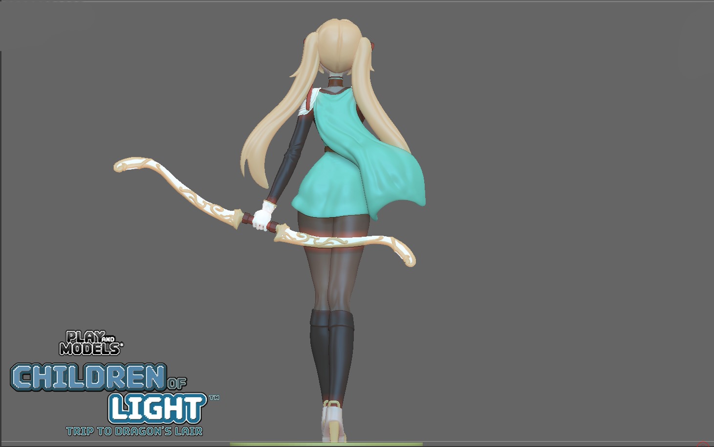 BELLA 3D MODEL FROM CHILDREN OF LIGHT - TRIP TO DRAGONS LAIR Free 3D print model_11