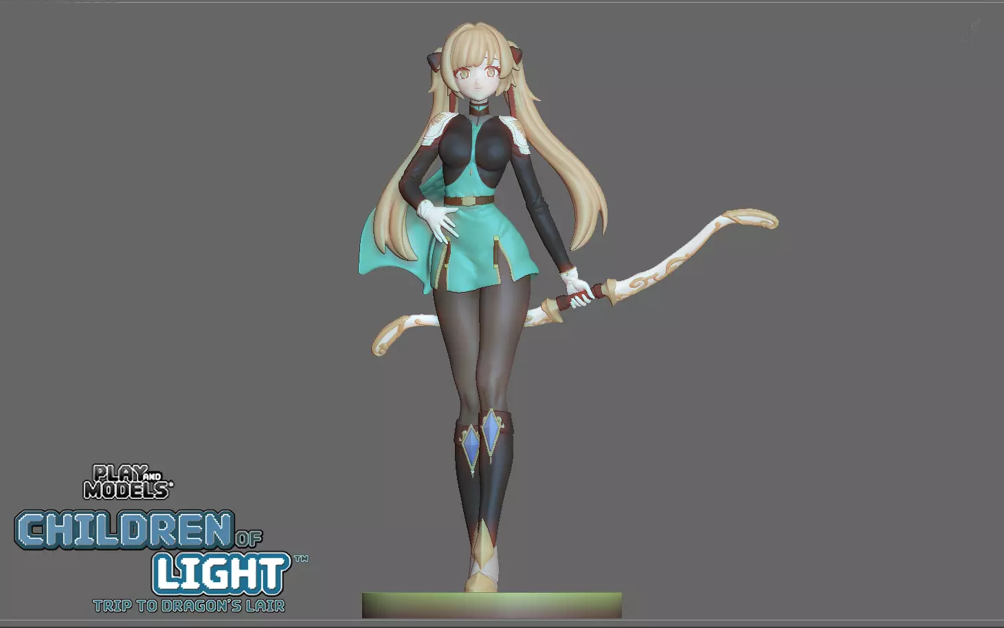 BELLA 3D MODEL FROM CHILDREN OF LIGHT - TRIP TO DRAGONS LAIR Free 3D print model_0