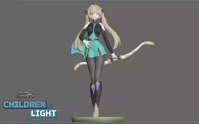 BELLA 3D MODEL FROM CHILDREN OF LIGHT - TRIP TO DRAGONS LAIR