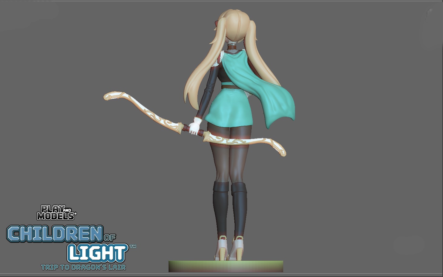 BELLA 3D MODEL FROM CHILDREN OF LIGHT - TRIP TO DRAGONS LAIR Free 3D print model_9