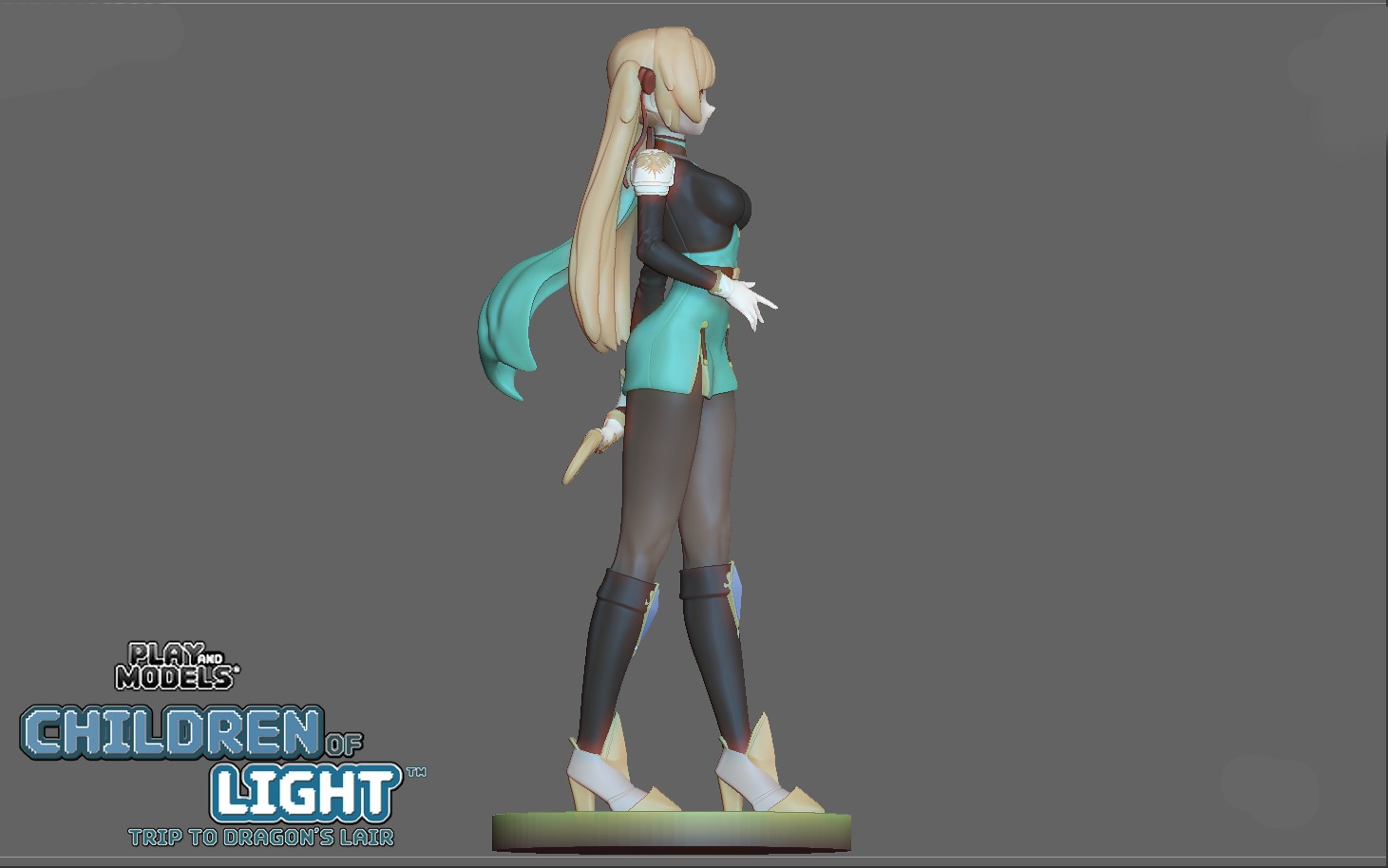BELLA 3D MODEL FROM CHILDREN OF LIGHT - TRIP TO DRAGONS LAIR Free 3D print model_6