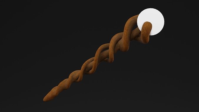 Magical Wizard Wand  Low-poly 3D model