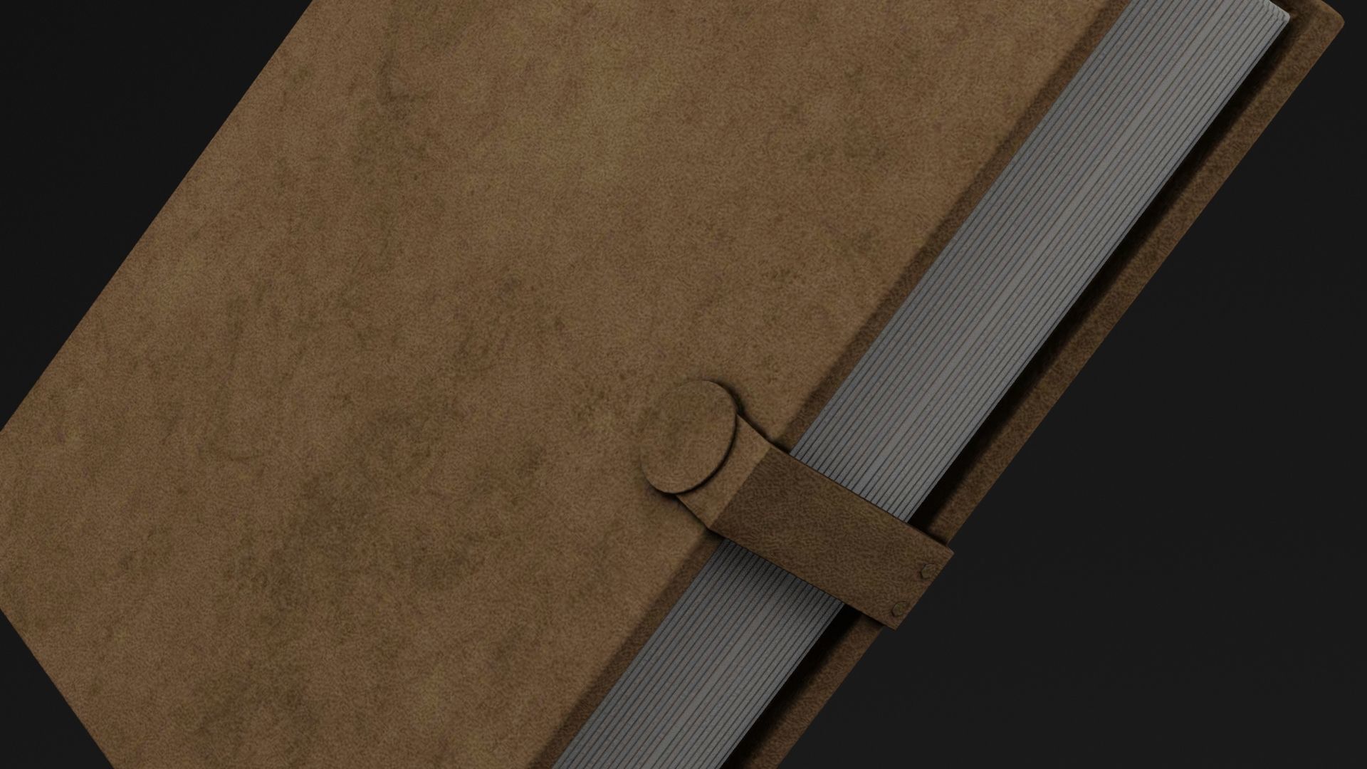 Large Note Book Low-poly 3D model_1