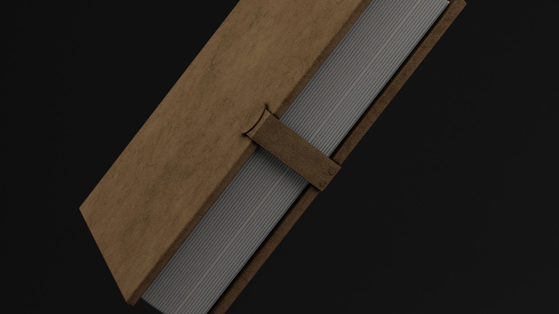 Large Note Book Low-poly 3D model_4